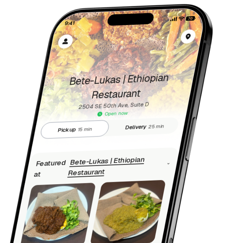 Bete-Lukas | Ethiopian Restaurant app preview